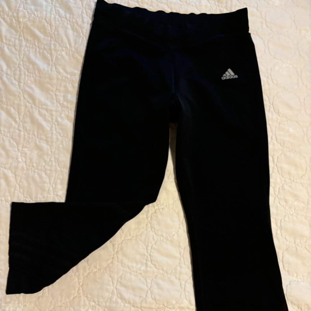 Adidas Flare Capri, Black, Size Small